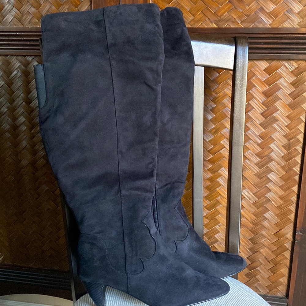 COMFORTVIEW - Tall wider calf over the knee boots 12W